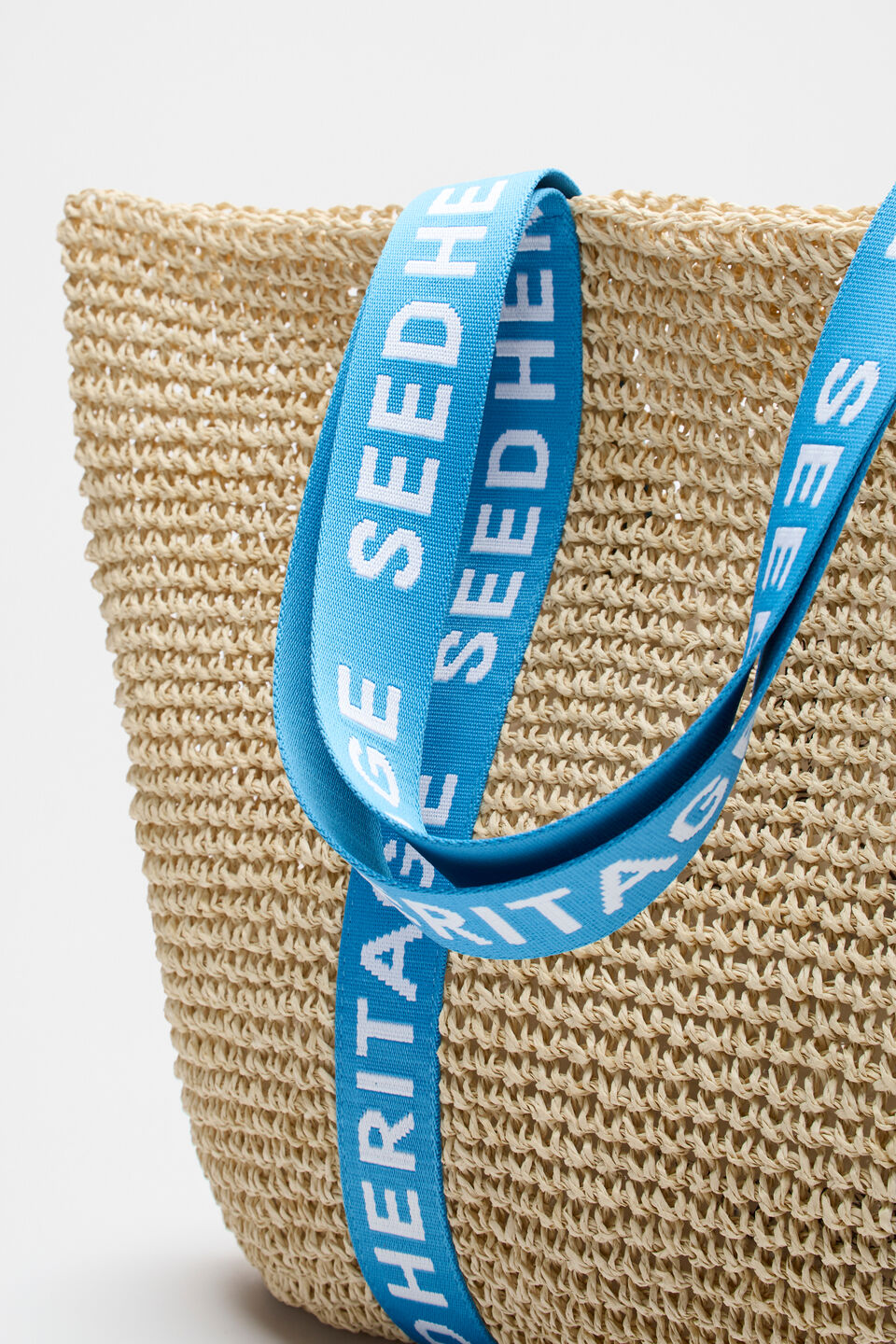Logo Woven Basket Bag  Amalfi
