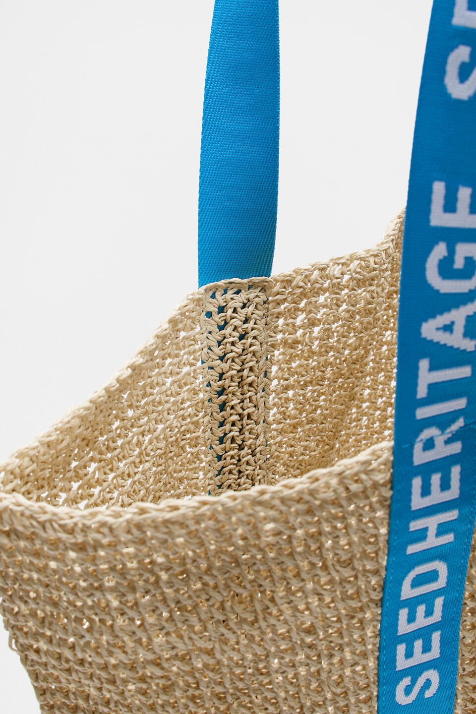 Logo Woven Basket Bag  Amalfi
