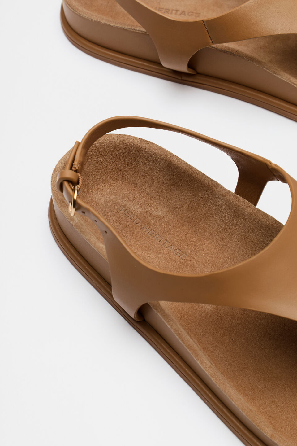 Tina Toe Loop Sandal  Caramel
