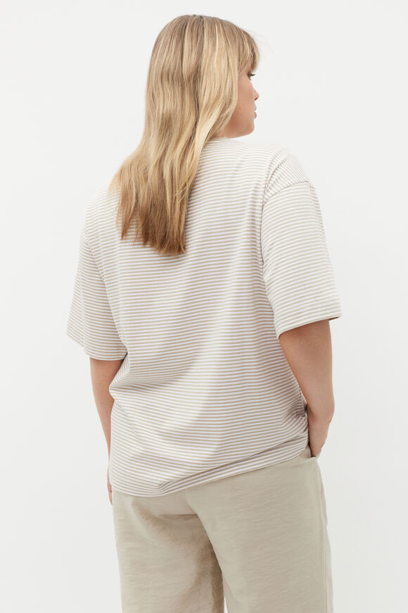 Micro Stripe Tee  Cool Sand Stripe  hi-res