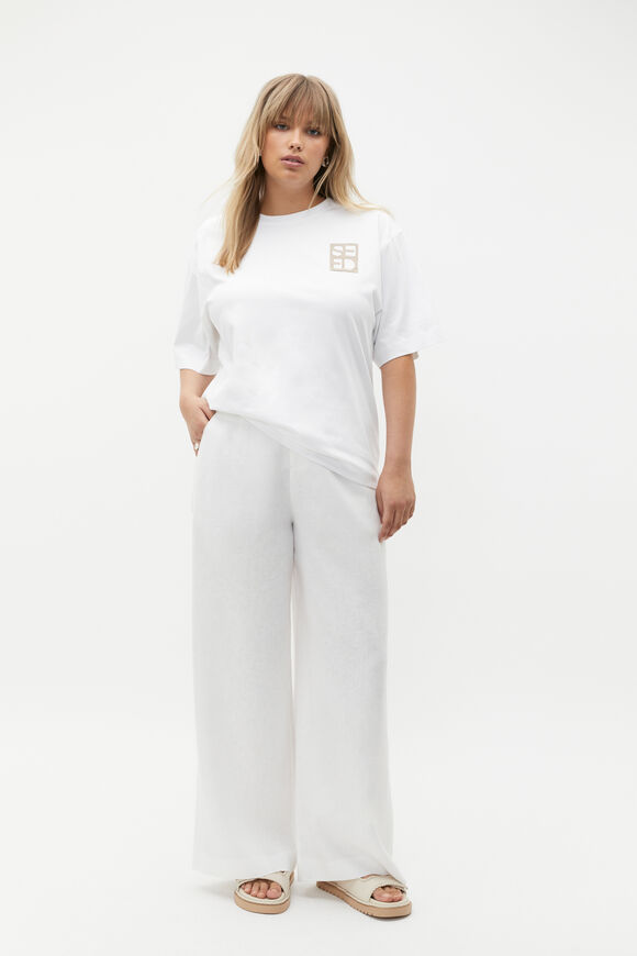 Monogrammed Logo Tee  Whisper White  hi-res