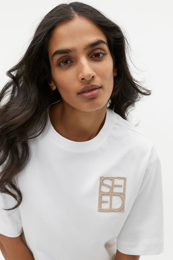 Monogrammed Logo Tee  Whisper White  hi-res