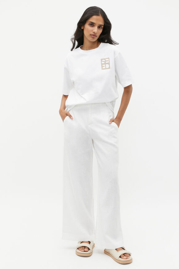 Monogrammed Logo Tee  Whisper White  hi-res