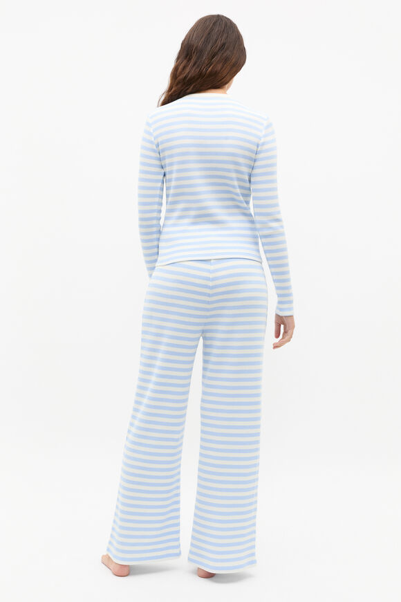 Stripe Waffle Pyjama  Blue Jay  hi-res