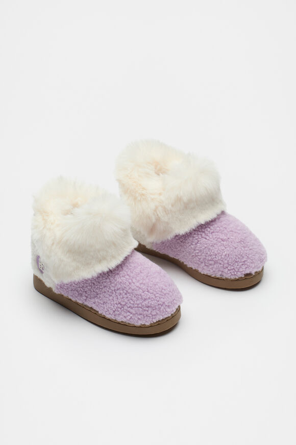 Colourblock House Boot  Soft Lilac  hi-res