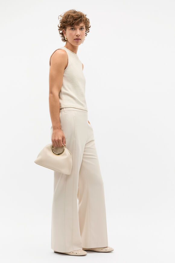 Ribbed Textured Shell Top  Cream Twist  hi-res