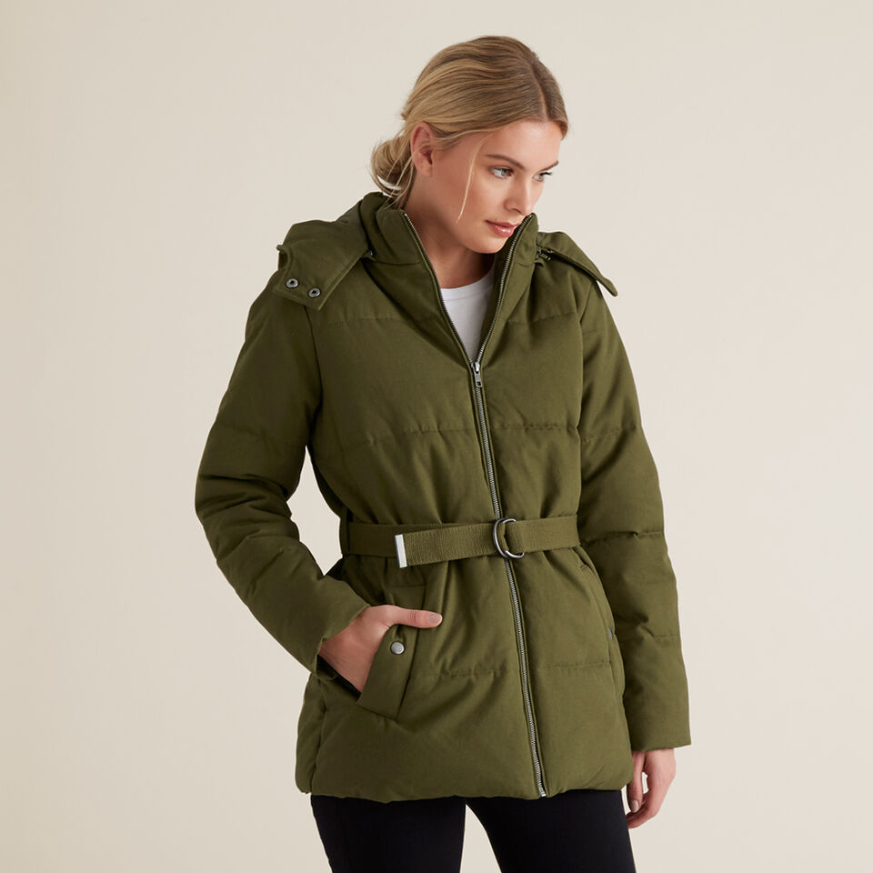 Belted Puffer Jacket  