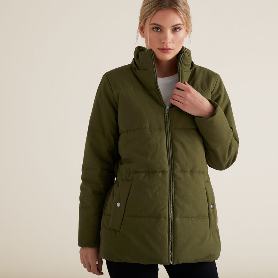 Belted Puffer Jacket  