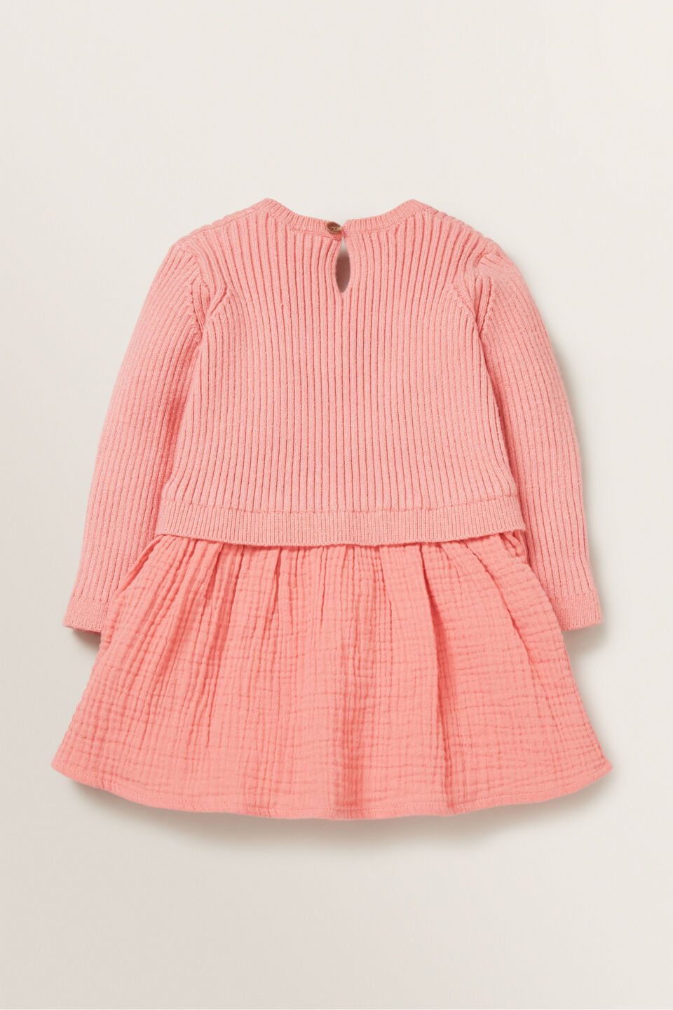 Spliced Knit Dress  