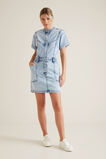 Acid Wash Denim Dress    hi-res