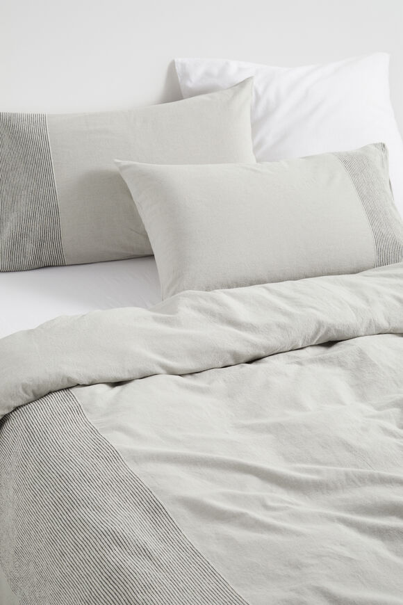 Leon Queen Duvet Cover  Silver Grey  hi-res