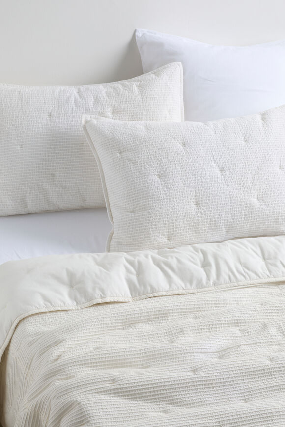 Nia Pleat Coverlet  Cloud Cream  hi-res