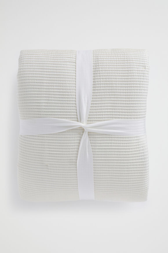 Nia Pleat Coverlet  Cloud Cream  hi-res