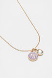 Initial Enamel Necklace  B  hi-res