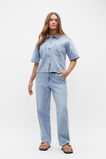 Denim Short Sleeve Shirt  Vintage Wash  hi-res