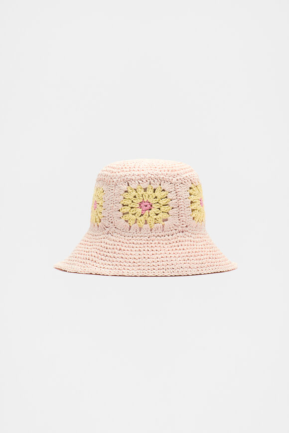 Paper Straw Daisy Hat  Natural  hi-res