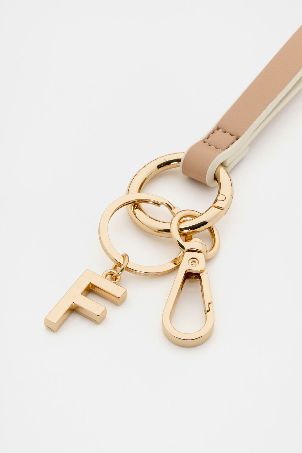 Soft Beige Wrist Letter Strap  F