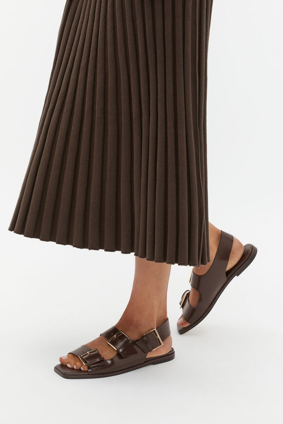 Iris Triple Buckle Sandal  Dark Espresso  hi-res