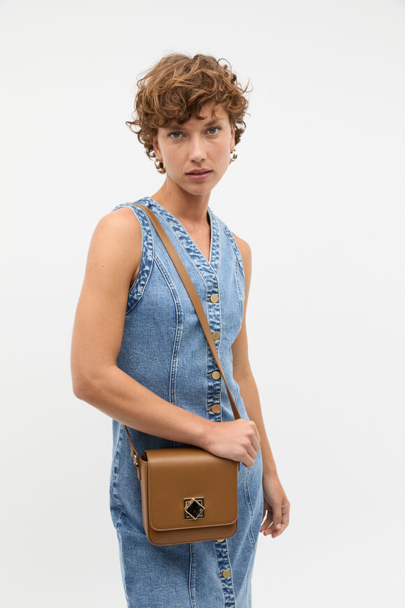 Boxy Crossbody Bag  Toffee  hi-res