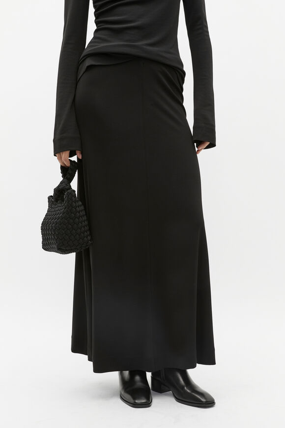 Micro Jersey Skirt  Black  hi-res