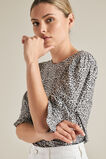 Shirred Sleeve Top    hi-res