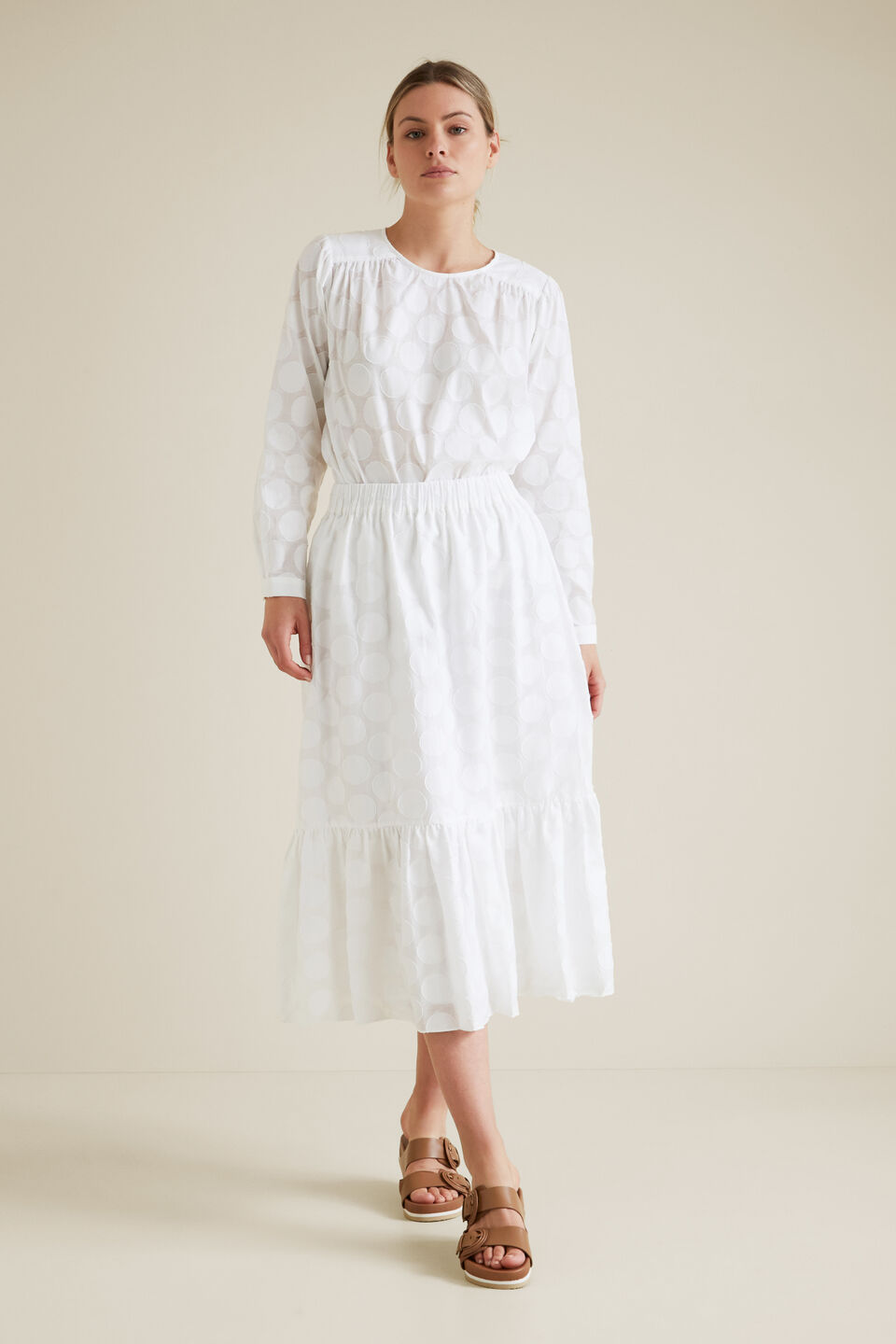 Burnout Spot Blouse  