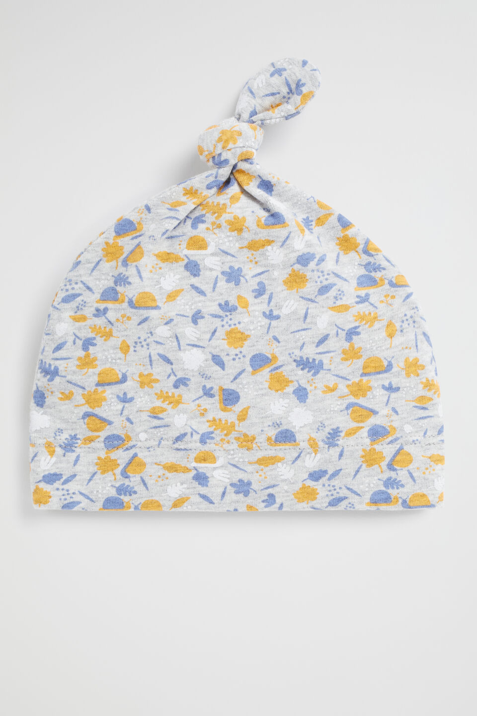 Foliage Knot Hat  Pale Grey Marle