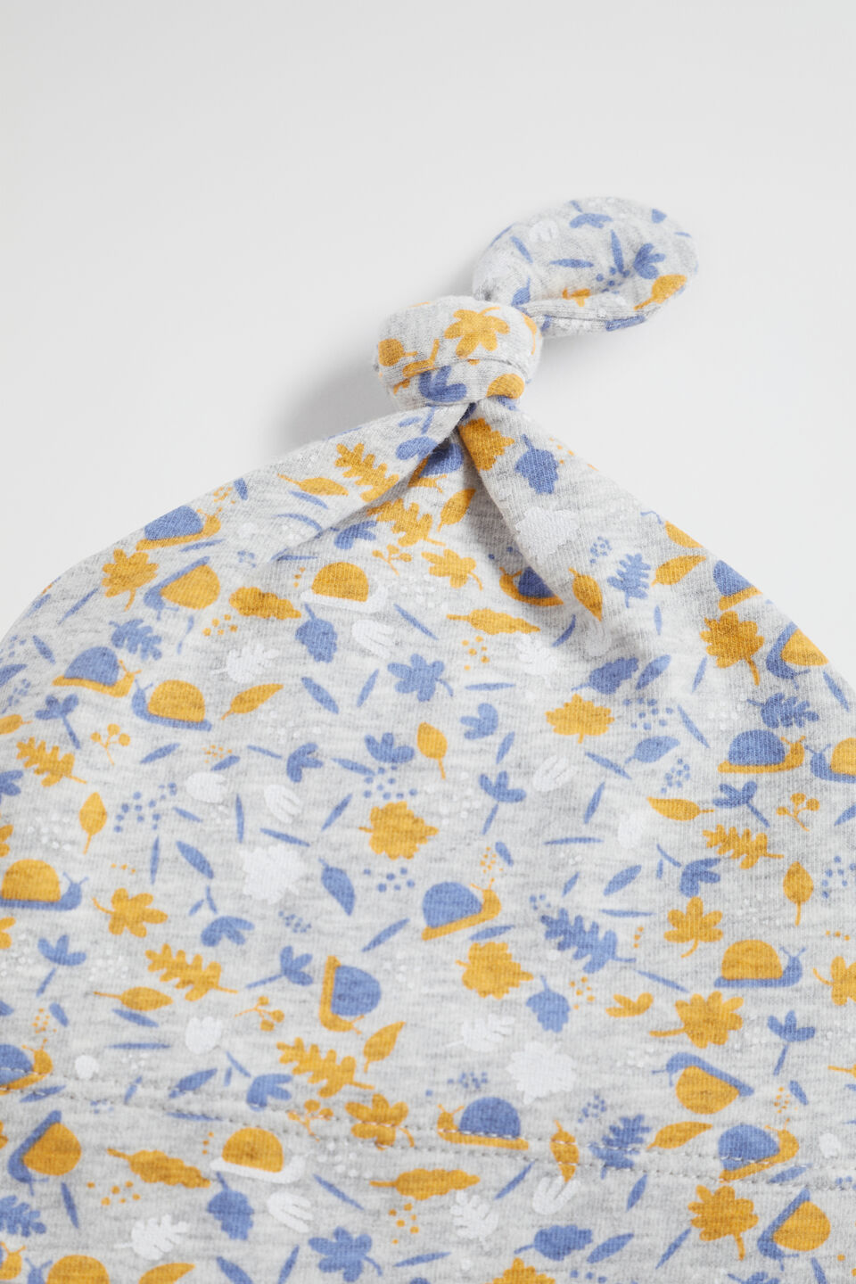 Foliage Knot Hat  Pale Grey Marle