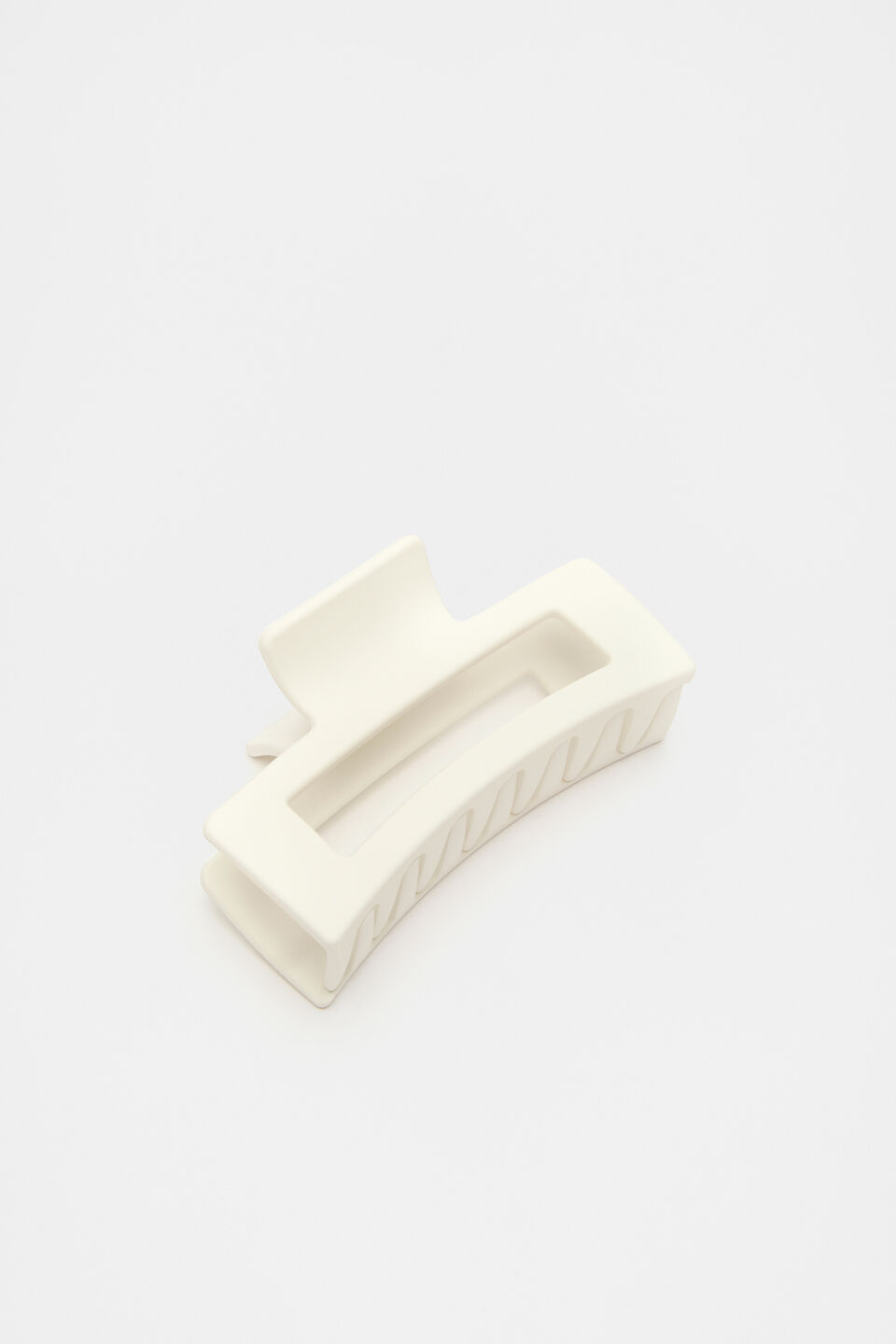 Rectangle Hair Claw  Cloud Cream