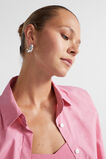 Small Angular Hoop  Silver  hi-res