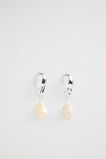 Molten Pearl Stud Earring  Silver  hi-res