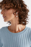 Molten Pearl Stud Earring  Silver  hi-res