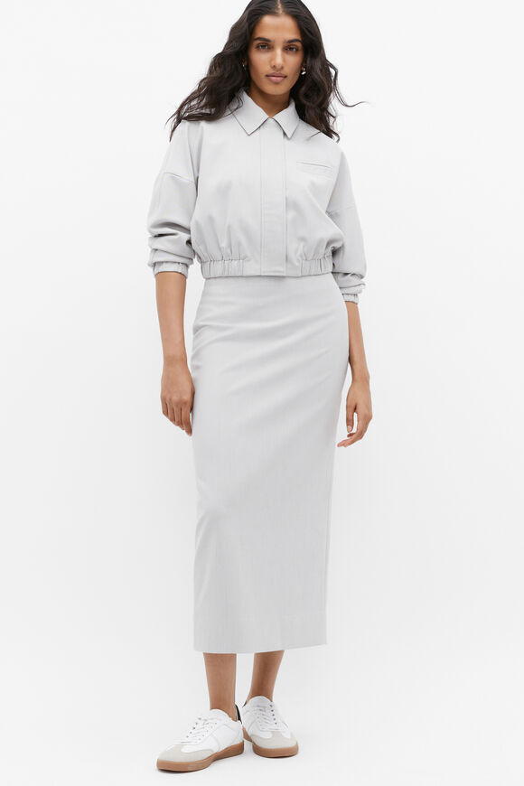 Pencil Midi Skirt  Silver Crossdye  hi-res