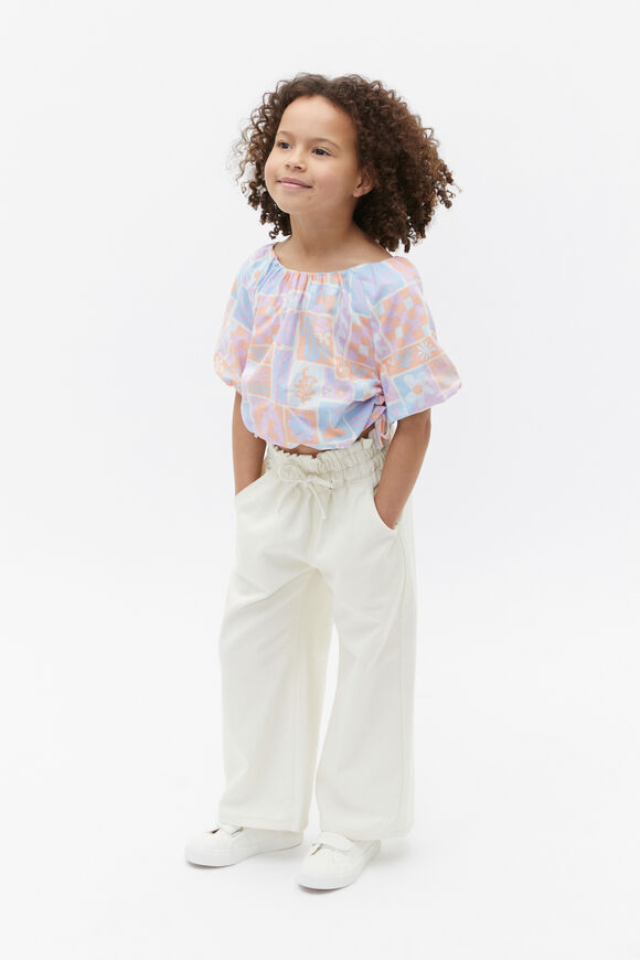Abstract Print Top  Milk  hi-res