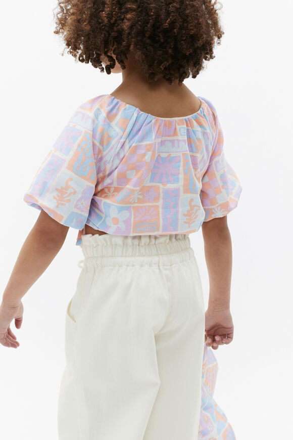 Abstract Print Top  Milk  hi-res