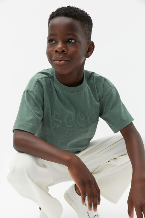 Core Oversized Logo Tee  Khaki  hi-res