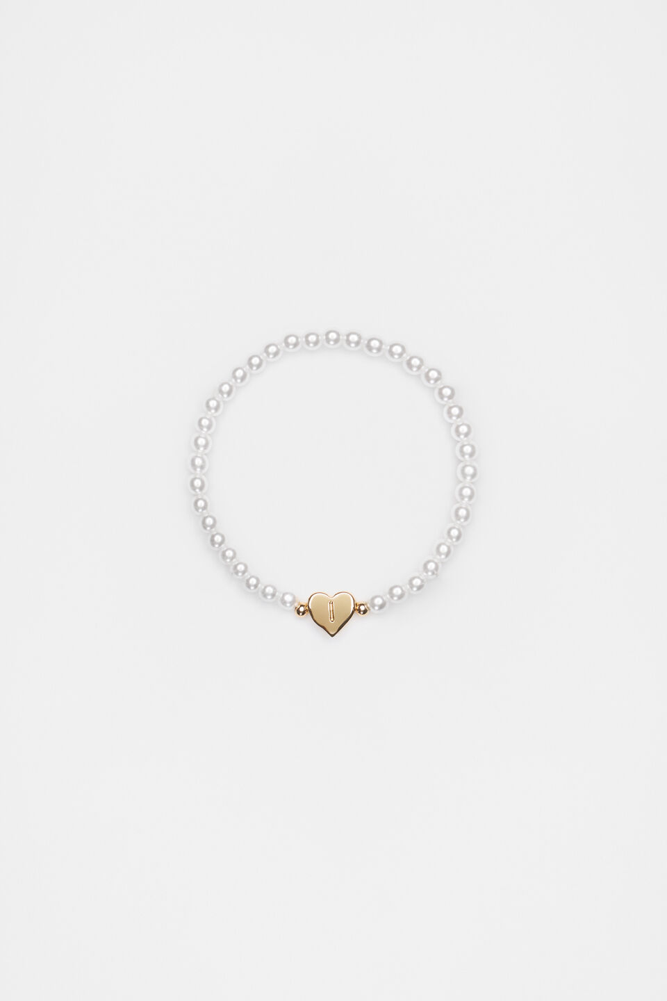 Initial Pearl Bracelet  I