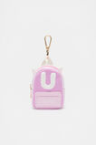 Mini Backpack Initial Keyring  U  hi-res