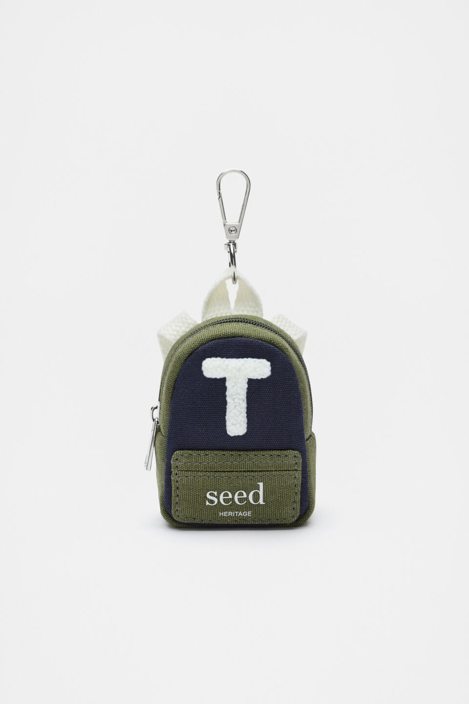 Mini Backpack Initial Keyring  T