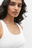 Australian Cotton Rib Tank  Whisper White  hi-res