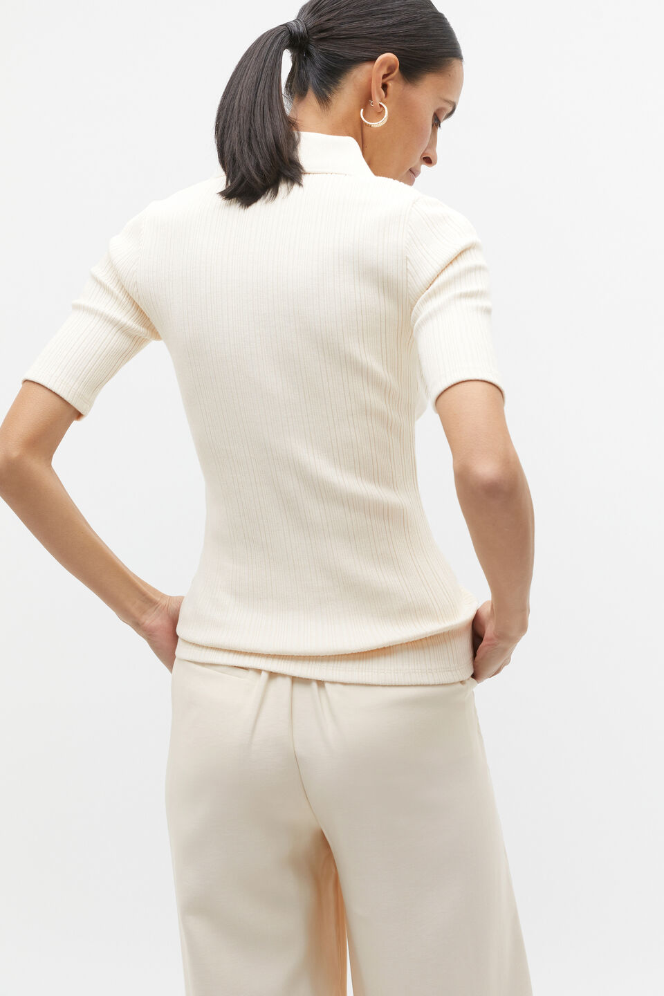 Half Sleeve Henley Polo  Frappe Twist