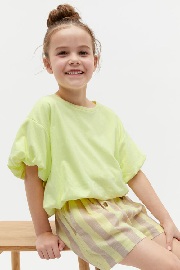 Puff Sleeve Tee  Lemon Sherbet  hi-res
