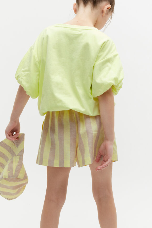 Puff Sleeve Tee  Lemon Sherbet  hi-res