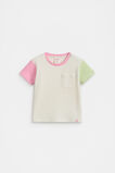 Colourblock Tee  Milk  hi-res