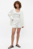 Rib Knit Scoop Neck Tank  Cloud Cream  hi-res