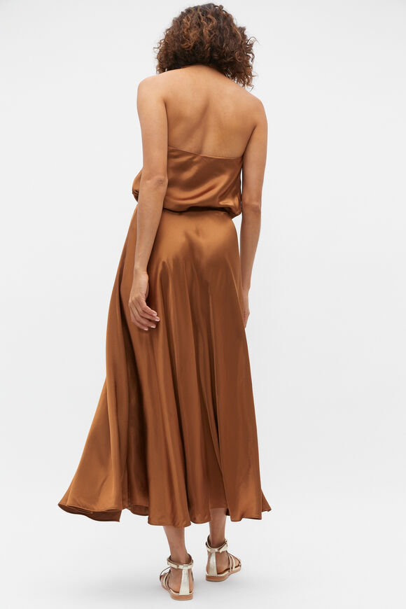 Satin Circle Skirt  Cinnamon Spice  hi-res