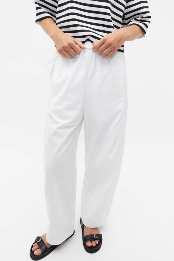 Barrel Leg Jogger Pant  Whisper White  hi-res