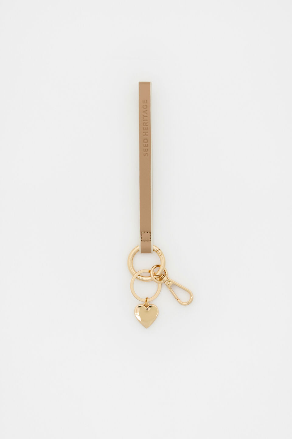 Soft Beige Wrist Letter Strap  Heart
