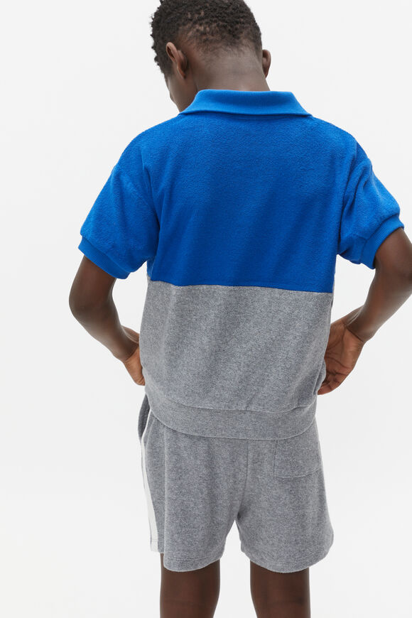 Towelling Polo  Cobalt  hi-res