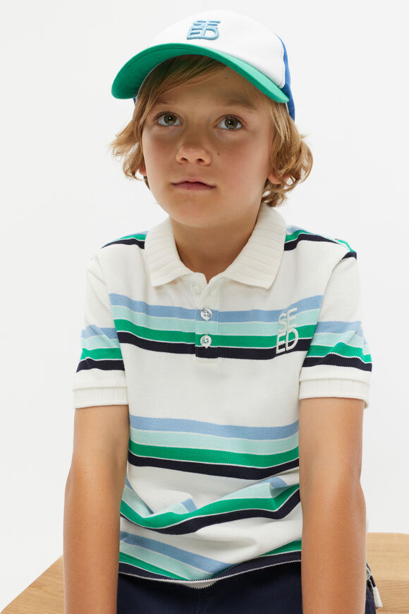 Colour Block Tennis Cap  Multi  hi-res